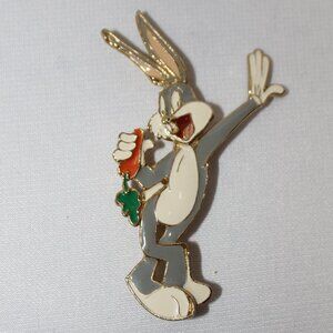 Vintage Bugs Bunny Warner Bros Metal Pin Brooch